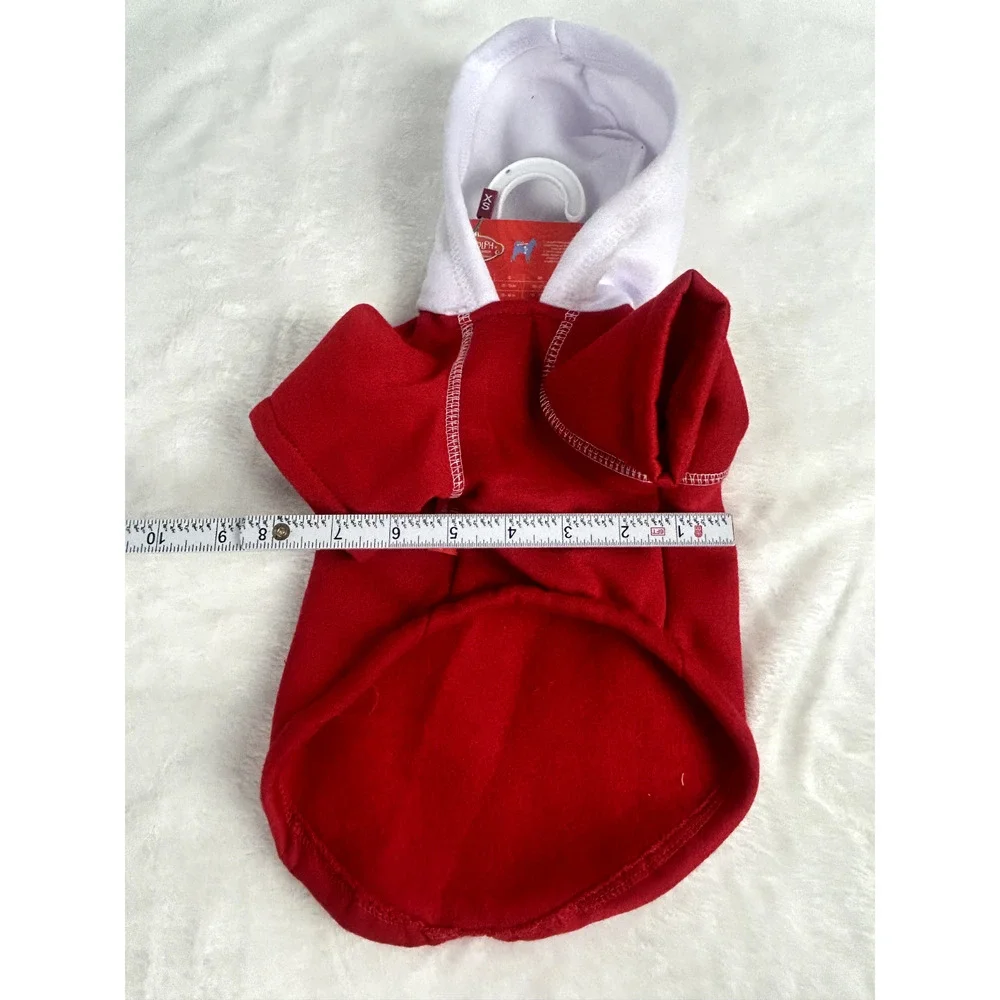 NEW Rudolph the Red-Nosed Reindeer Pet Dog Hoodie Size‎ XS 11-13